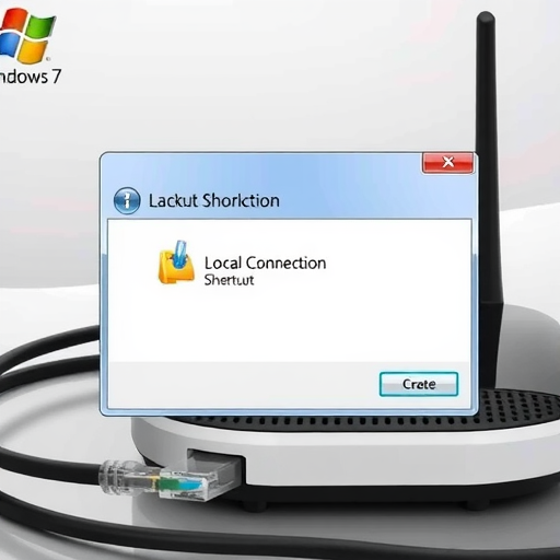 windows 7系统桌面创建本地连接快捷方式的方法