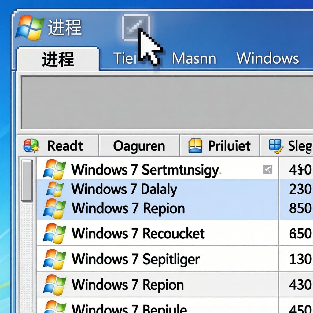 windows 7系统任务管理器上的菜单栏没有了怎么恢复原样