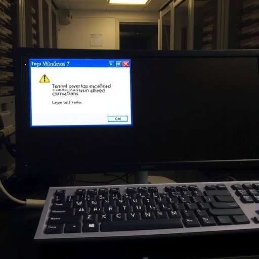 windows 7连接远程桌面提示终端服务器超出了最大允许连接数怎么